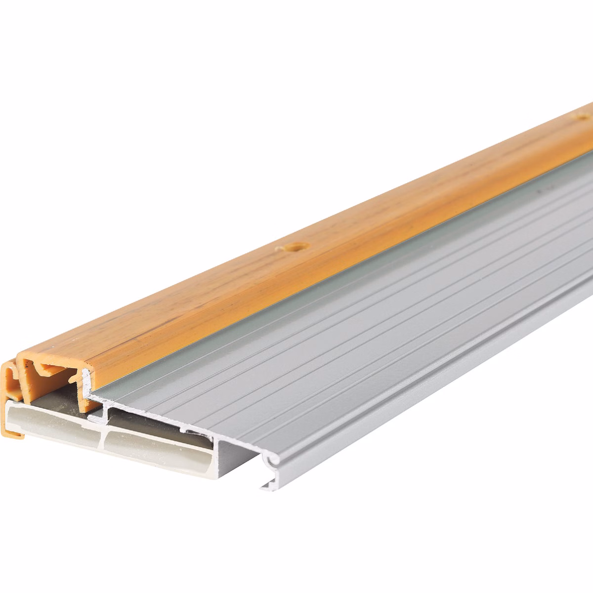 M-D Building Products 4-9/16 In. x 1-3/8 In. x 36 In. Silver Adjustable Aluminum Thermal Break Threshold