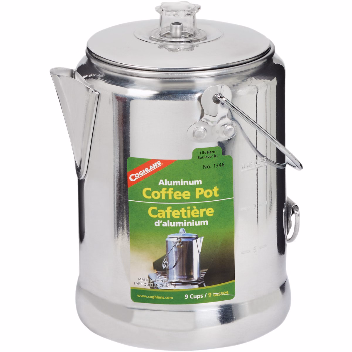 Coghlans 9-Cup Aluminum Camping Coffee Pot
