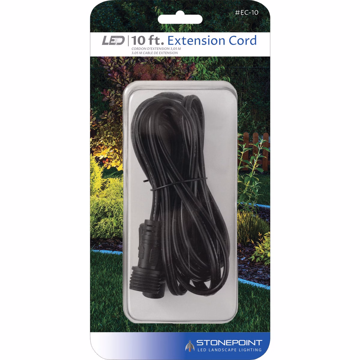 Stonepoint LED Lighting 10 Ft. Low Voltage Outdoor Lighting Extension Cord