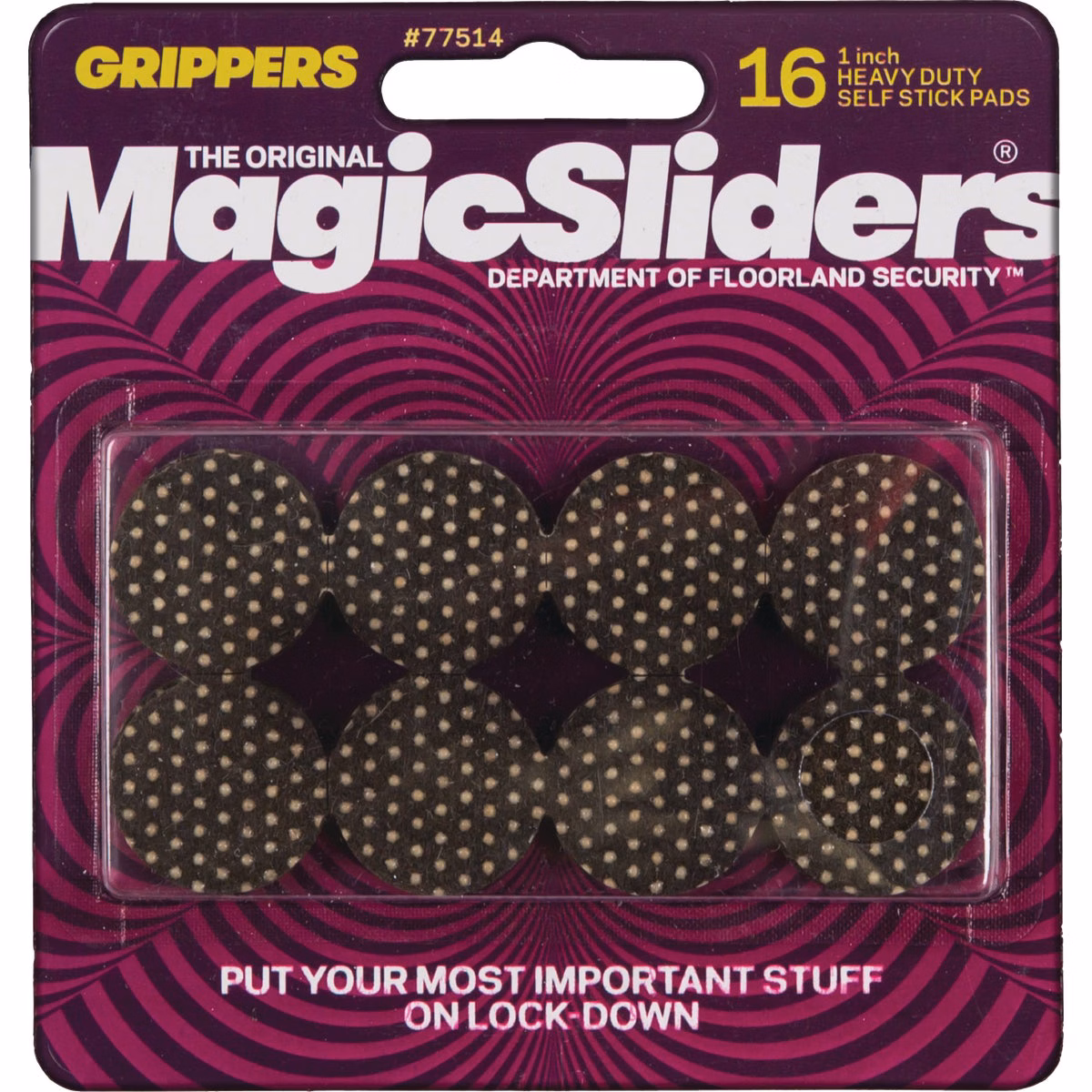 Magic Sliders 1 In. Heavy Duty Gripper Pad (16-Pack)