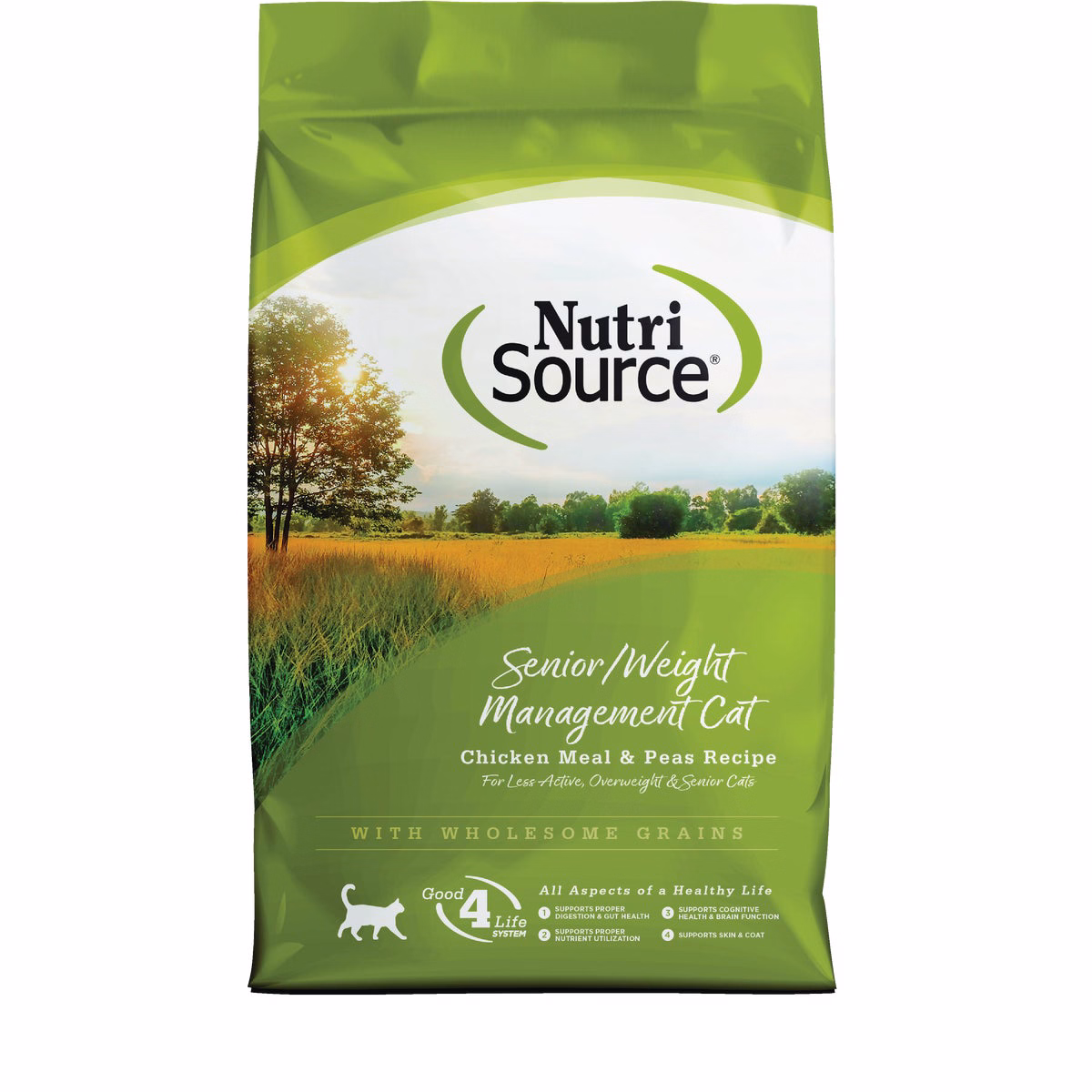 NutriSource 12 Lb. Chicken & Rice Dry Senior Cat Food