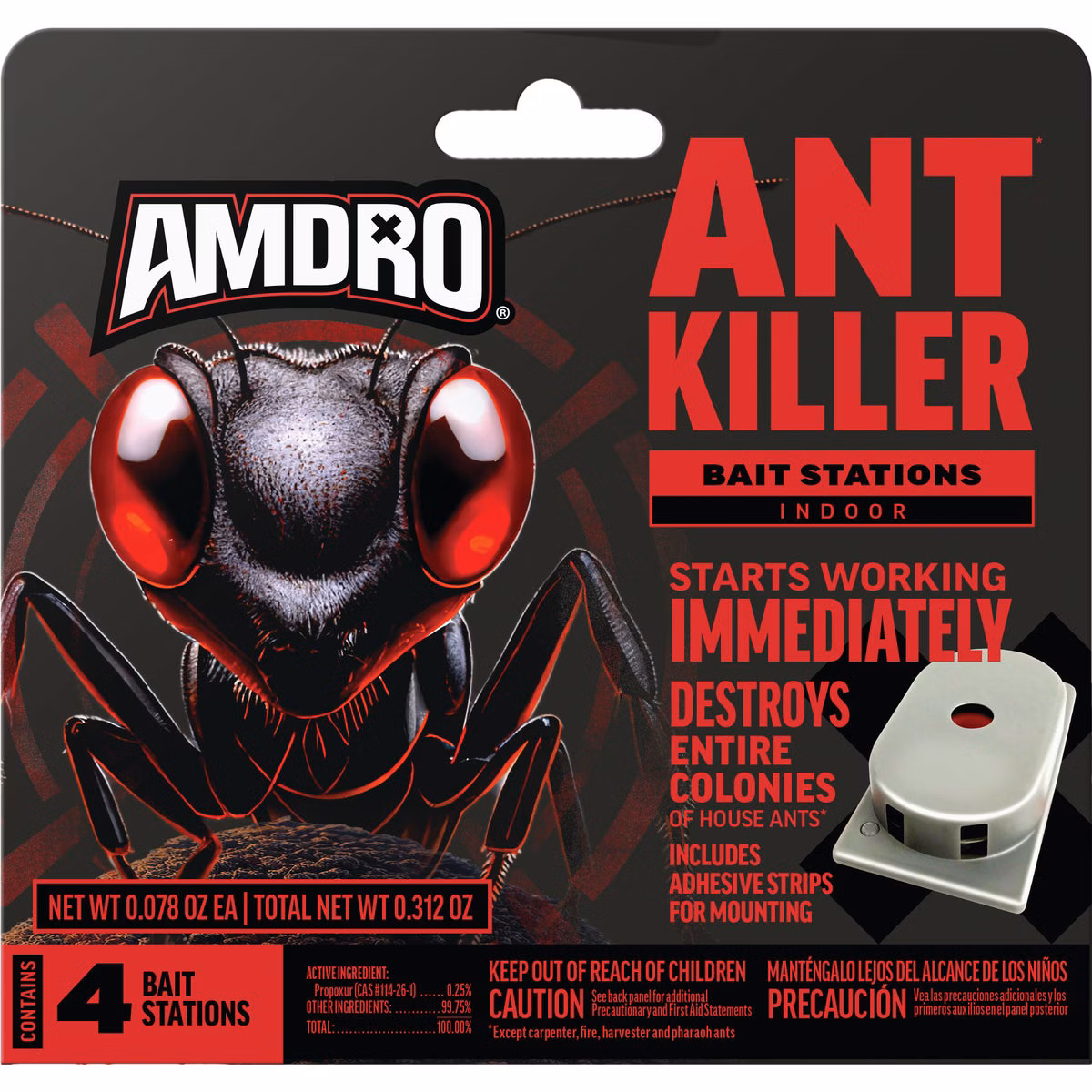 Amdro 0.64 Oz. Solid Ant Bait Station (4-Pack)