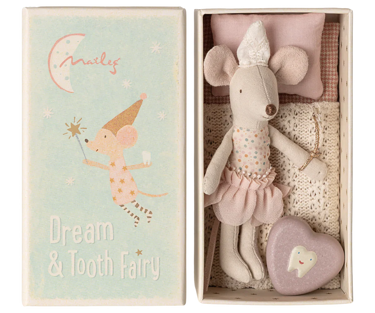 New Tooth Fairy Mouse, Little Sister in Match Box