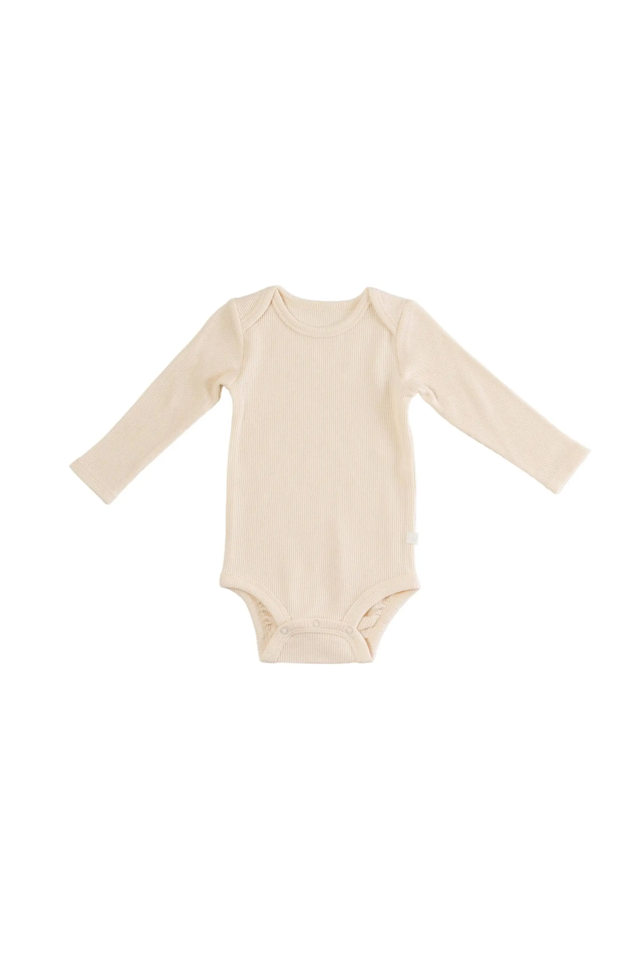 Waffle Long Sleeve Bodysuit – Coconut milk