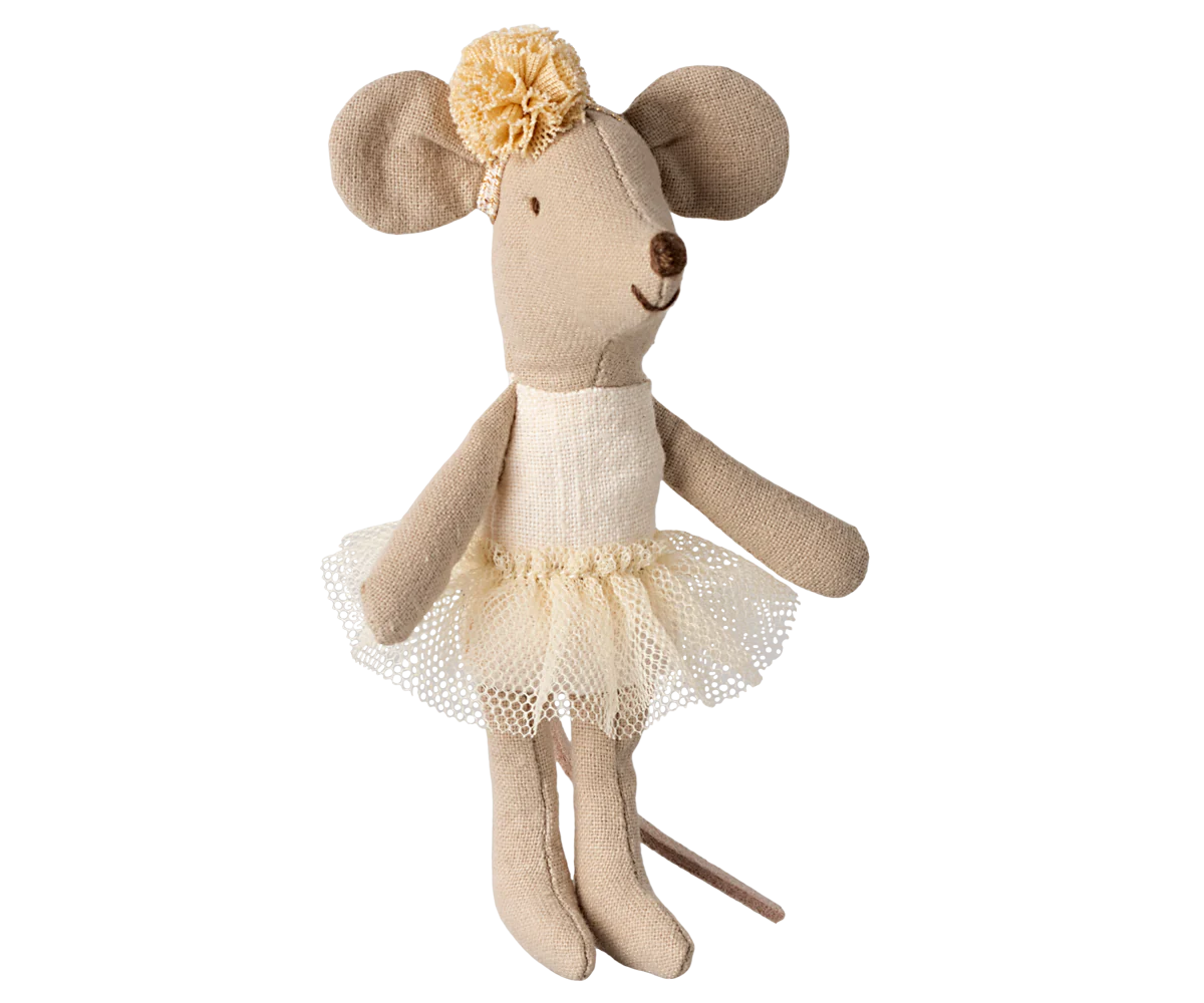 Ballerina mouse, Little sister – Off white