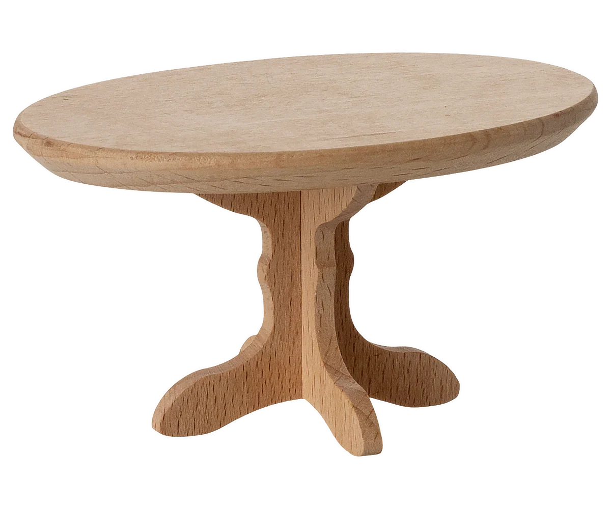 Maileg Oval coffee table, Mouse – Nature