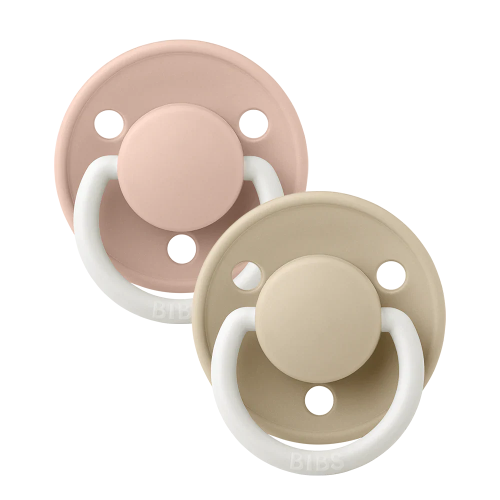 De Lux GLOW Pacifiers Silicone 2 Pack