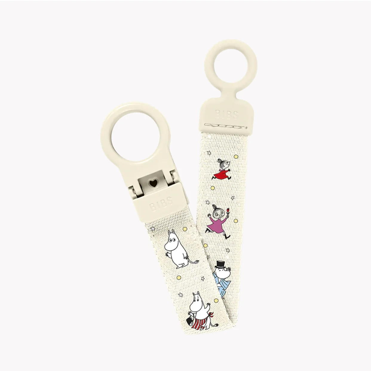 BIBS x Moomin Pacifier Clip Loop – Ivory