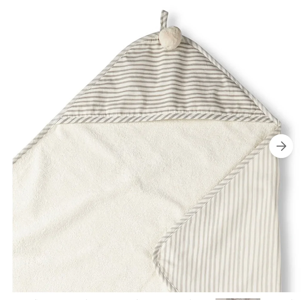 Striped Hooded Towel