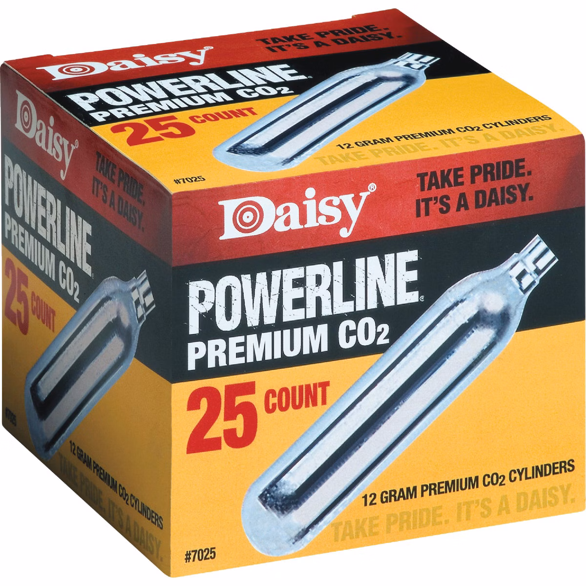 Daisy Powerline Premium 12 Grain CO2 Cylinders (25-Pack)