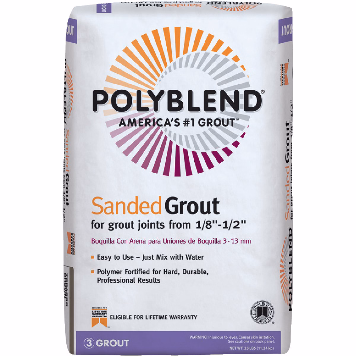 Custom Building Products Polyblend 25 Lb. Fawn Sanded Tile Grout