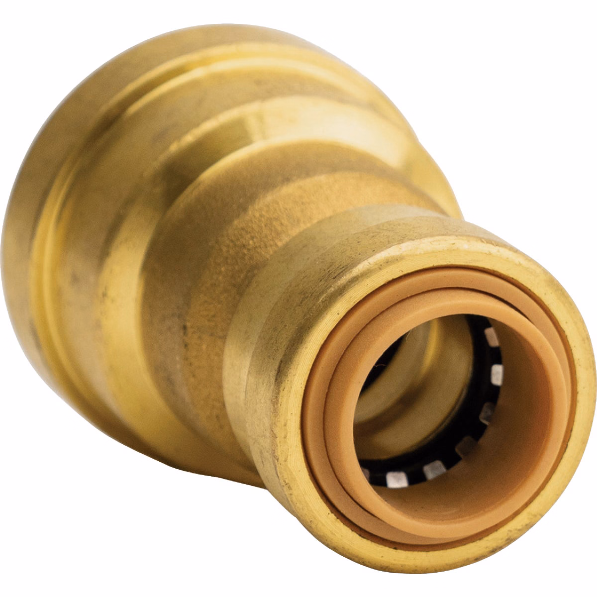 QuickFitting 3/4 In. x 1/2 In. Push-to-Connect Brass Reducing Coupling