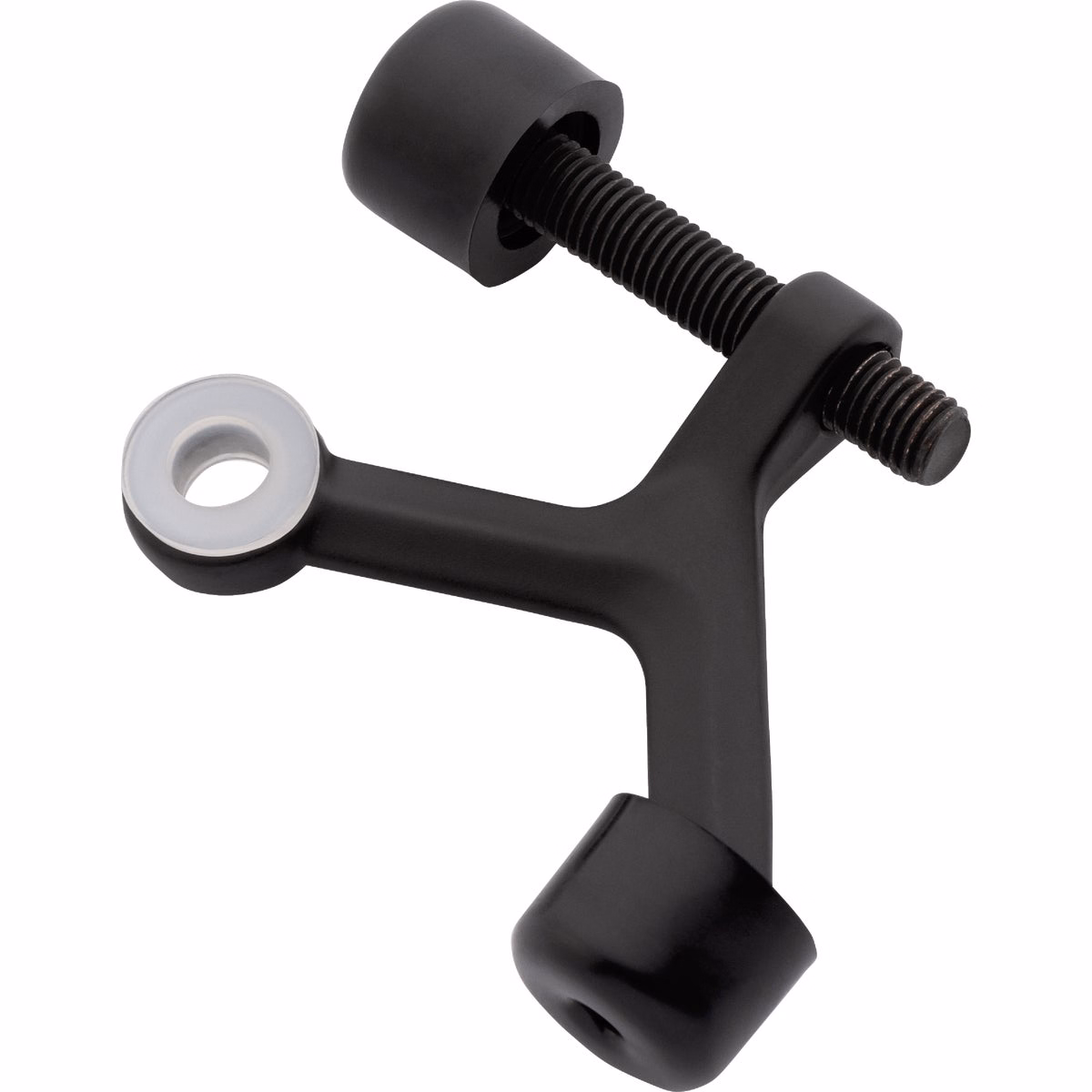 National Hardware Matte Black Adjustable Hinge Pin Door Stop