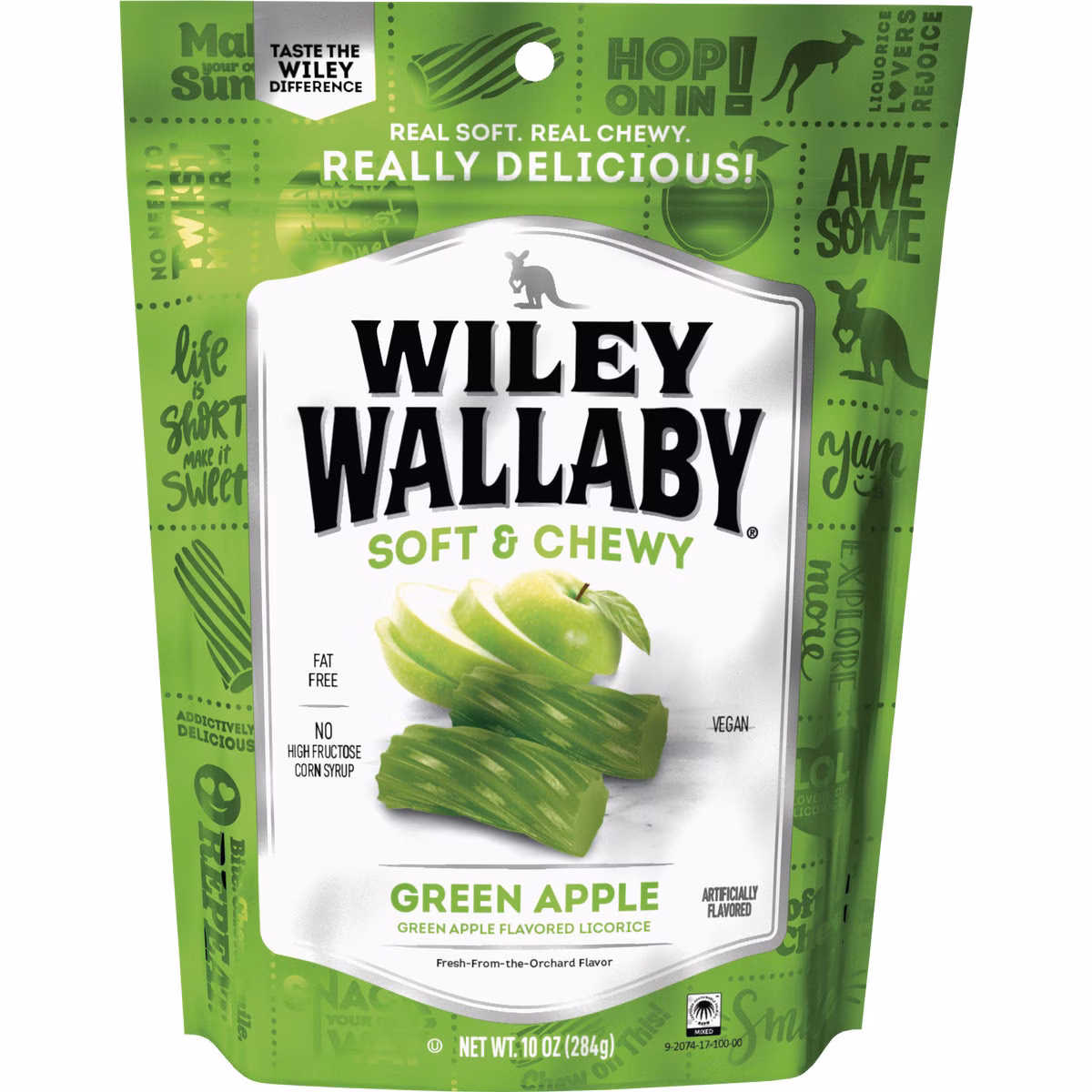 Wiley Wallaby Green Apple Licorice 10 Oz. Candy