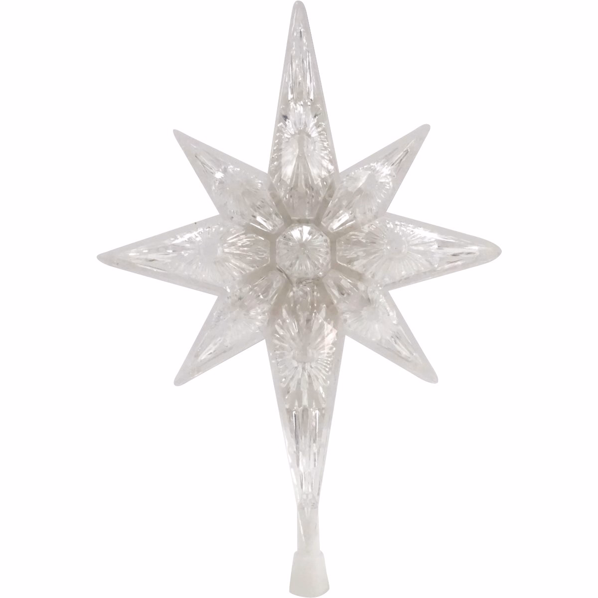 Alpine Transparent LED 11 In. Star Christmas Tree Topper