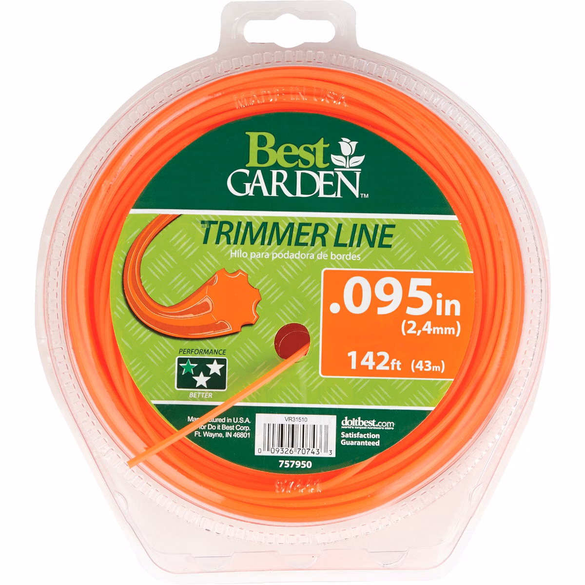 Best Garden 0.095 In. x 142 Ft. Universal Geared Trimmer Line
