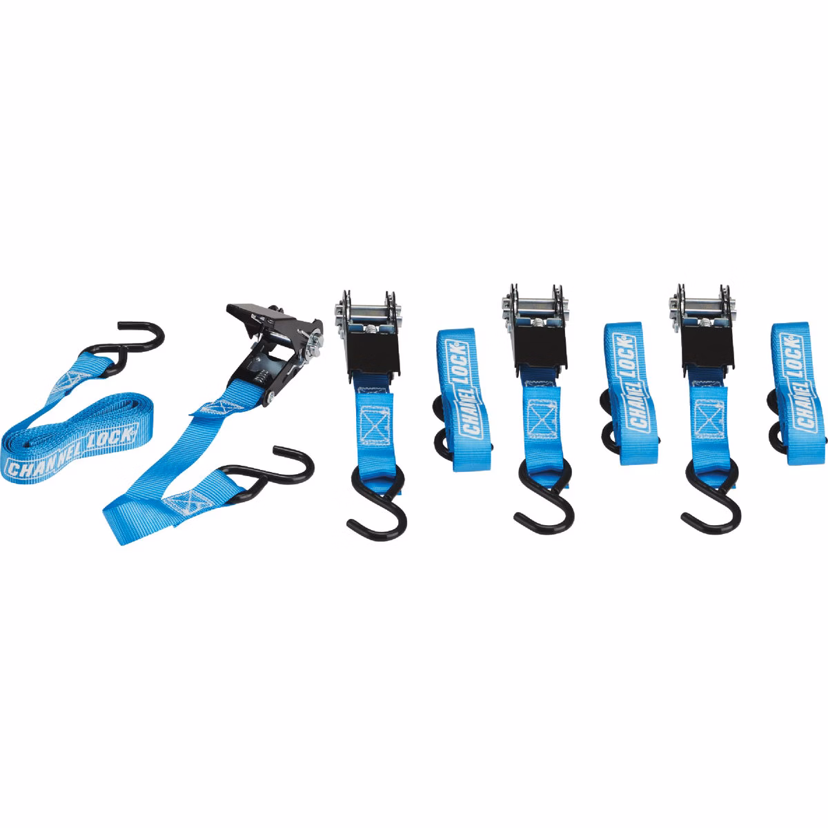 Channellock 1 In. x 10 Ft. Ratchet Tie Down With S Hooks (4-Pack)