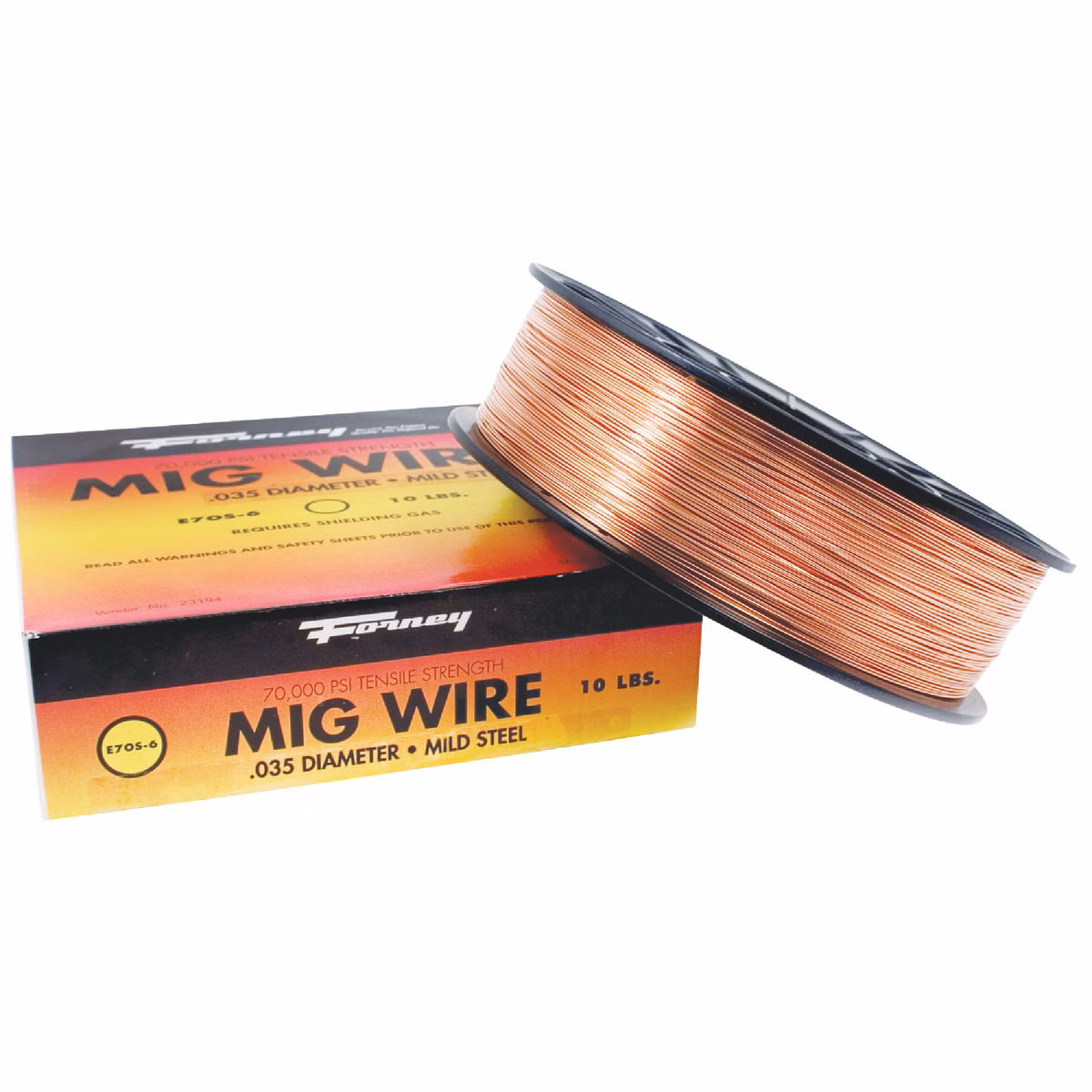 Forney ER70S-6 Mild Steel Mig Wire, 0.035 In., 10 Lb.