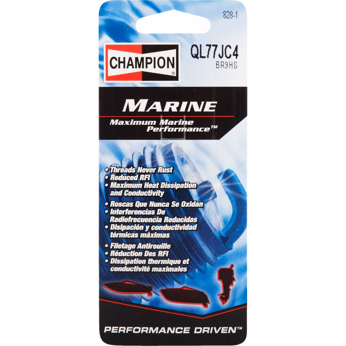 Champion QL77JC4 Copper Plus Marine Spark Plug