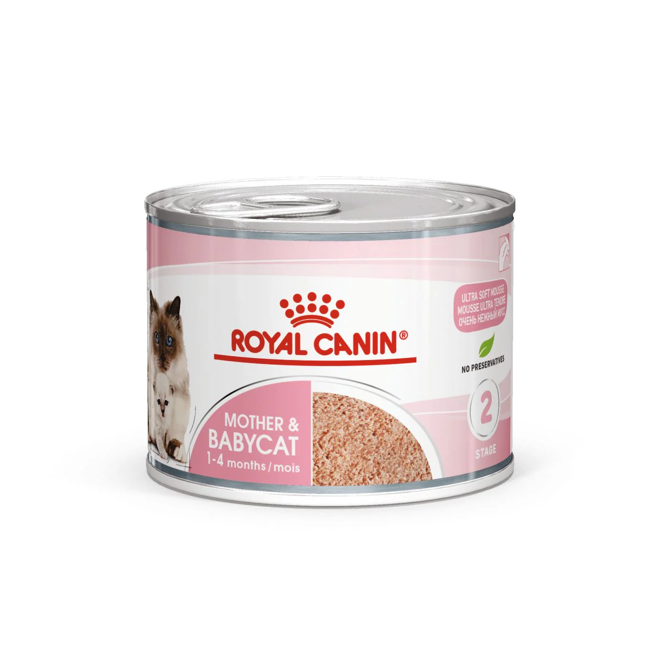 Mother And Babycat Adult And Kitten Wet Food Mousse, 195g x 12 Pack