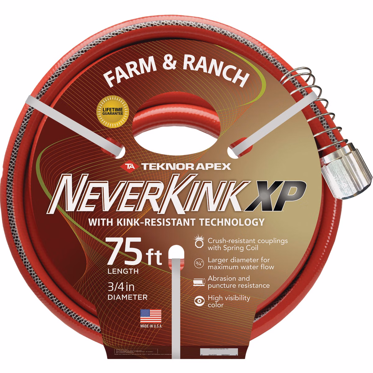 Teknor Apex NeverKink XP 3/4 In. Dia. x 75 Ft. Farm & Ranch Hose