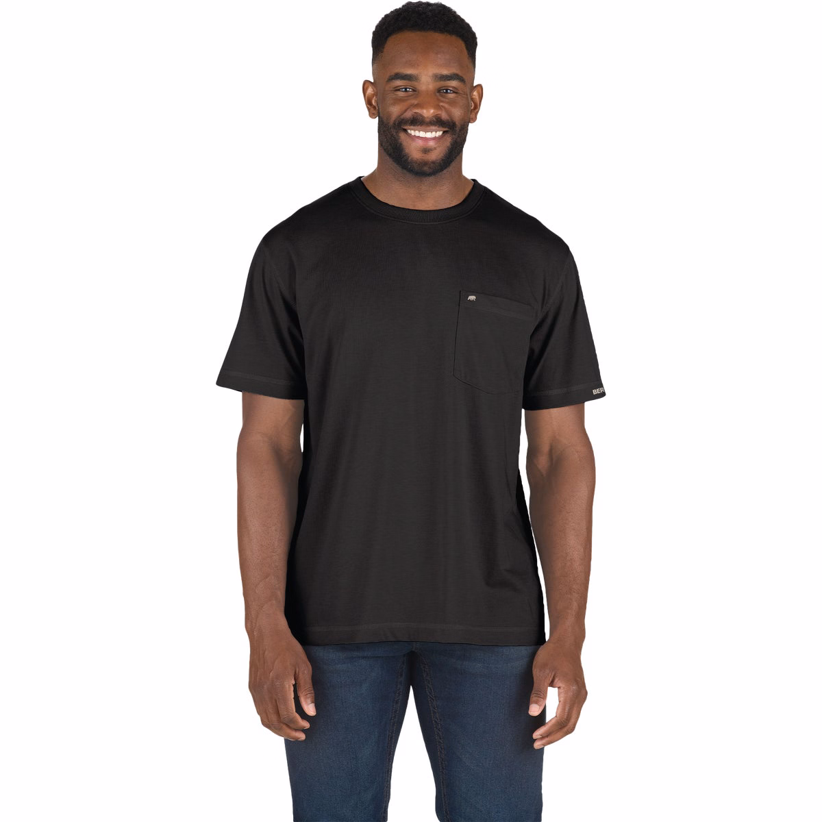 Berne Performance Men's Medium Black Short Sleeve Pocket T-Shirt