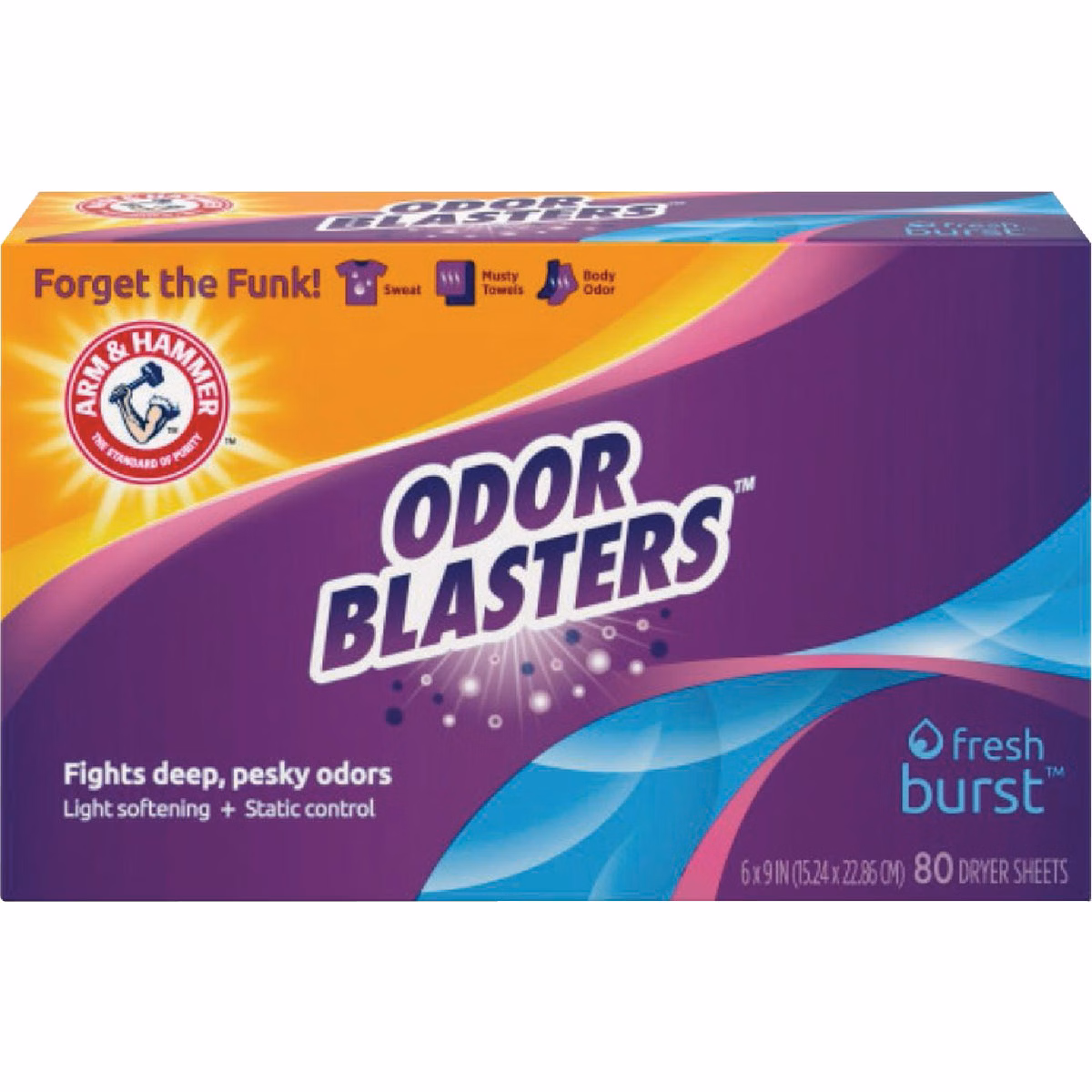 Arm & Hammer Odor Blasters Fresh Burst Dryer Sheets (80-Count)