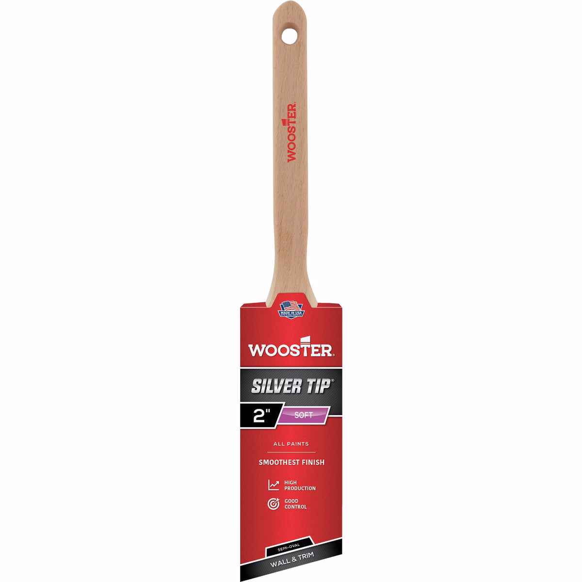 Wooster Silver Tip 2 In. Semi-Oval Angle Sash Brush