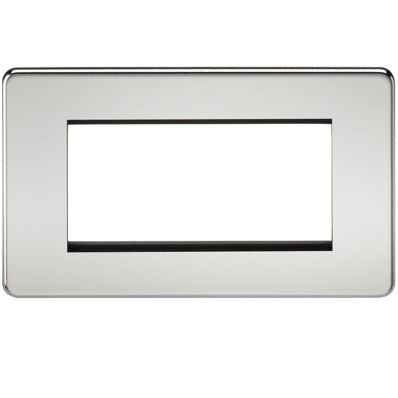 Screwless 4G Modular Faceplate – Polished Chrome