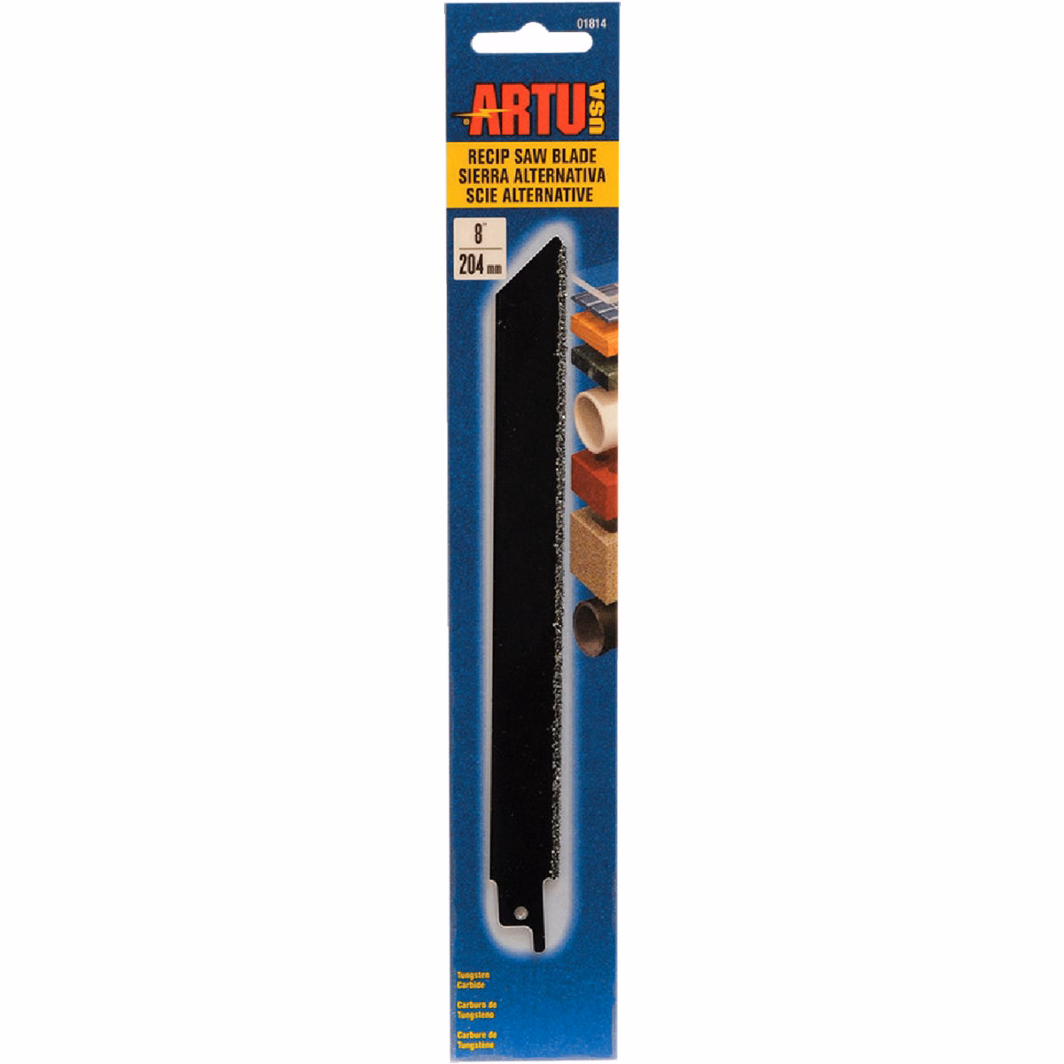 ARTU 8 In. Carbide Grit Reciprocating Saw Blade