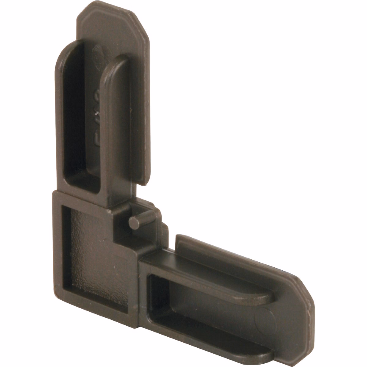 Prime-Line 3/4 In. x 5/16 In. Bronze Plastic Frame Corner (4-Count)