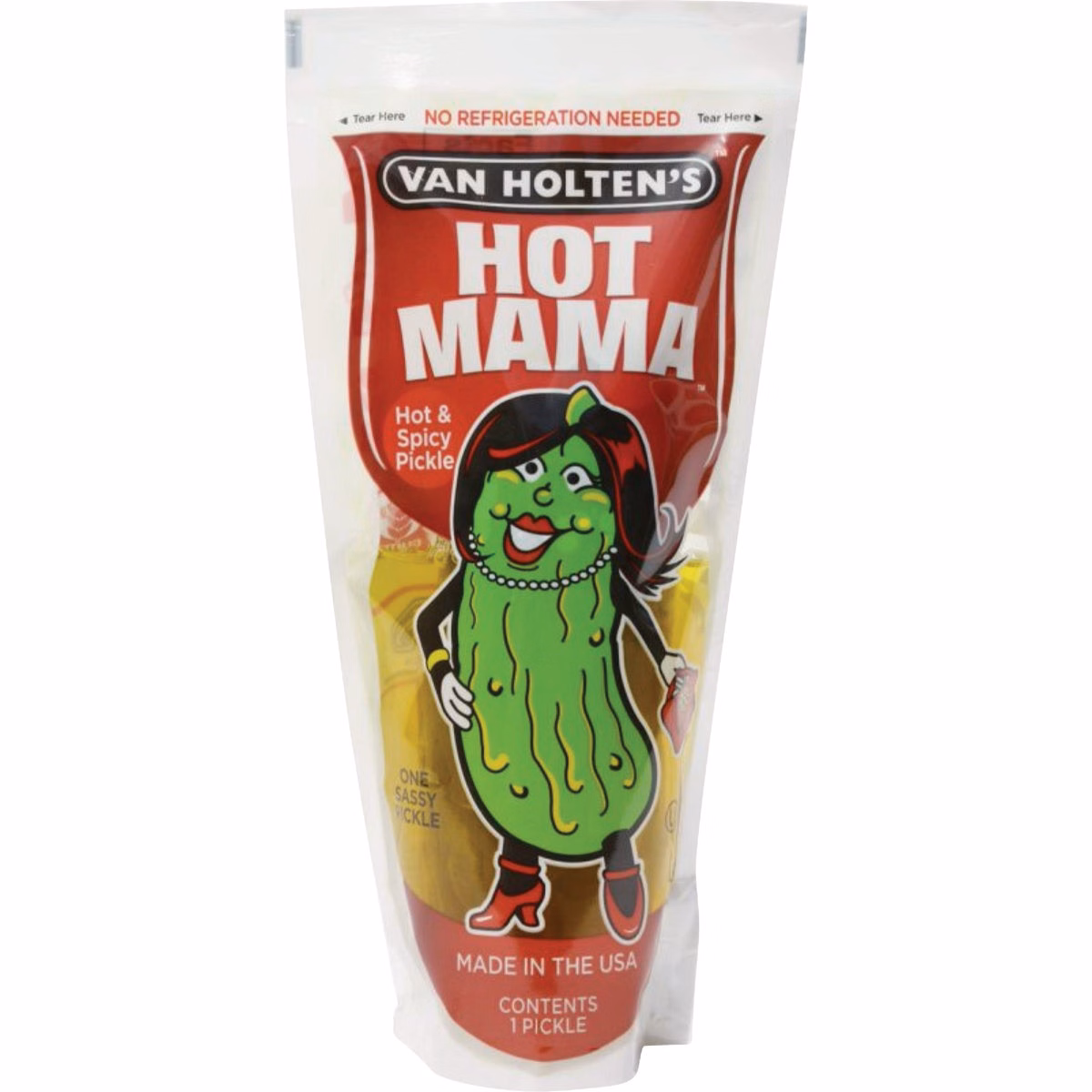 Van Holten's Hot Mama Pickle in a Bag