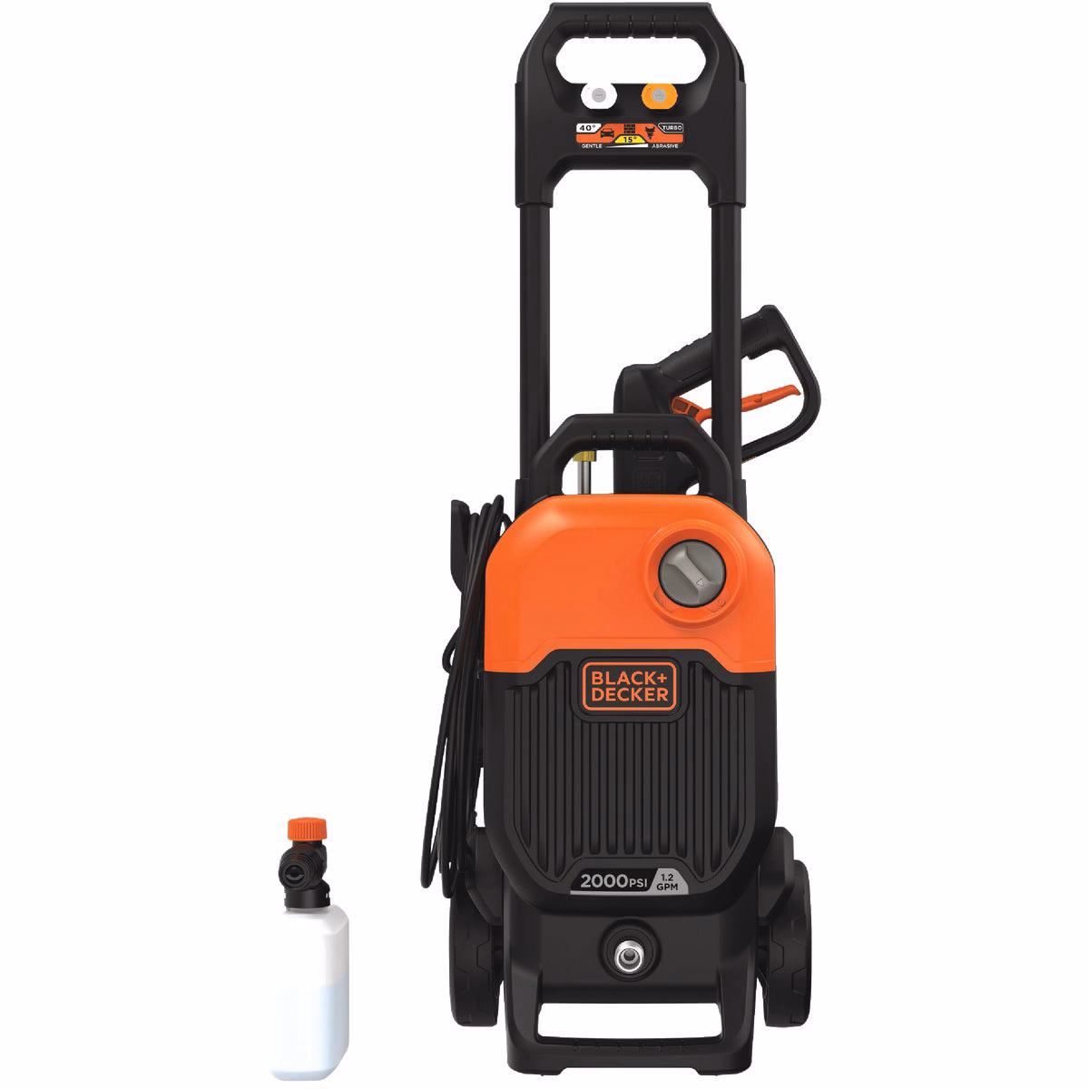 Black + Decker 2000 psi 1.2 GPM Cold Water Electric Pressure Washer