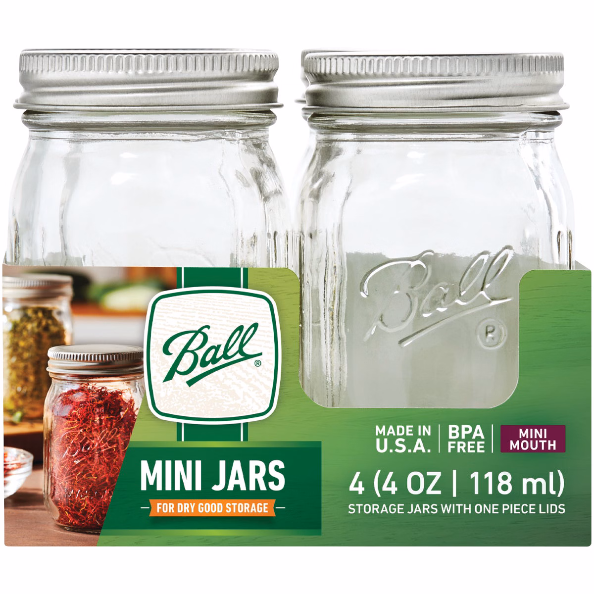 Ball 4 Oz Mini Jar (4-Count)