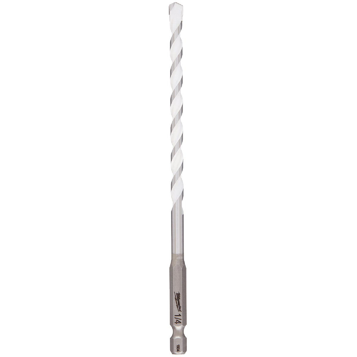 Milwaukee SHOCKWAVE 1/4 In. x 6 In. Impact Duty Carbide Multi-Material Hex Shank Drill Bit