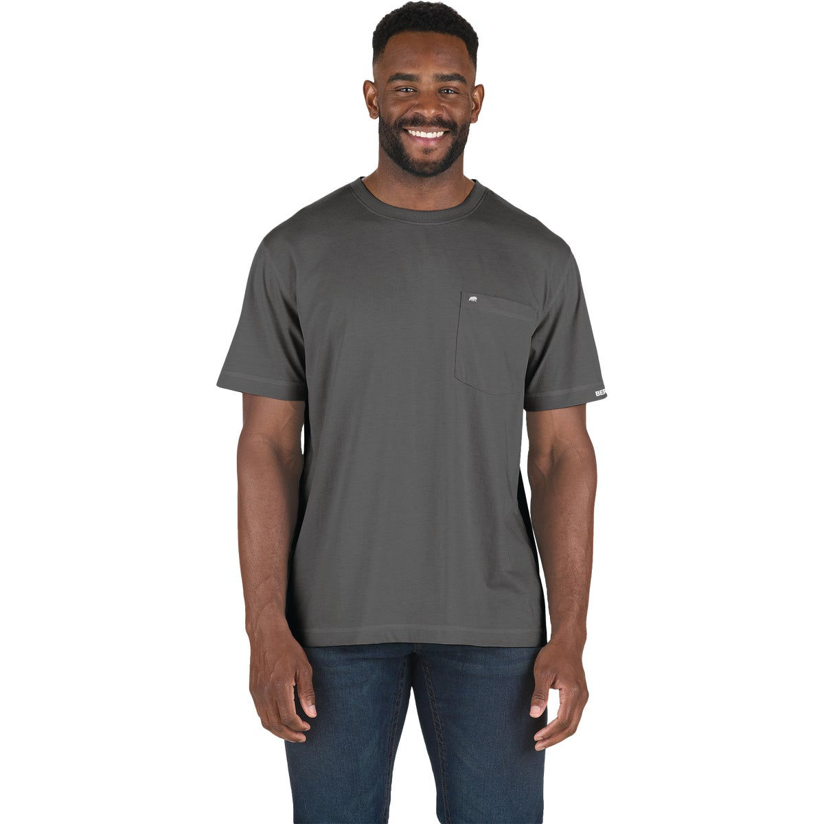 Berne Performance Men's 2XL Tall Slate Short Sleeve Pocket T-Shirt