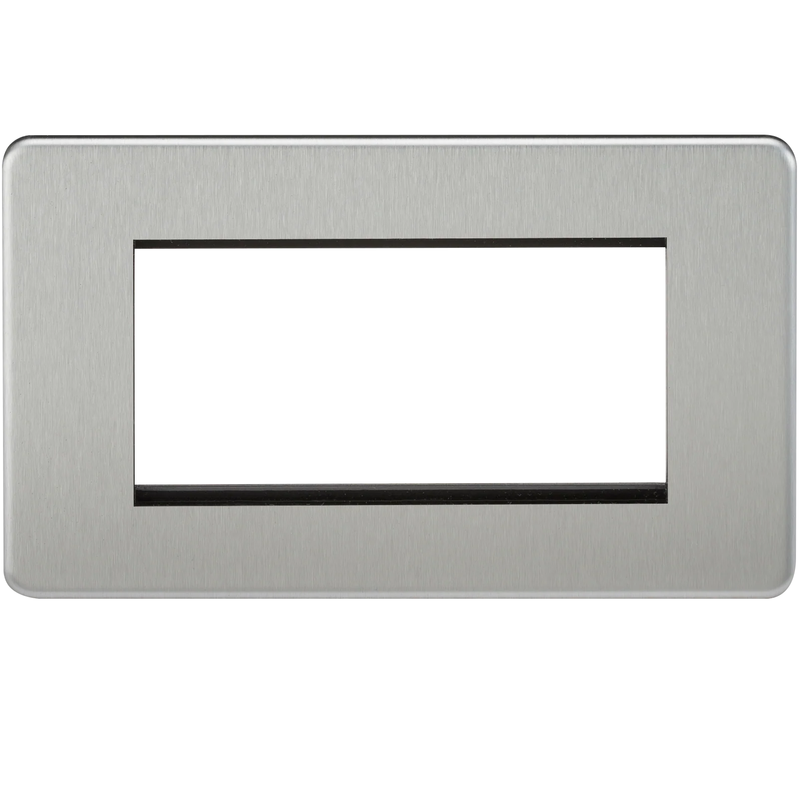 Screwless 4G Modular Faceplate – Brushed Chrome