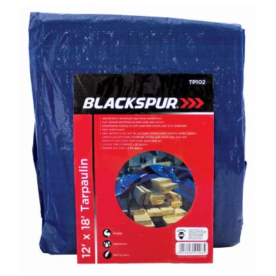 12′(3.6m) x 18′(5.4m) Tarpaulin – Blue