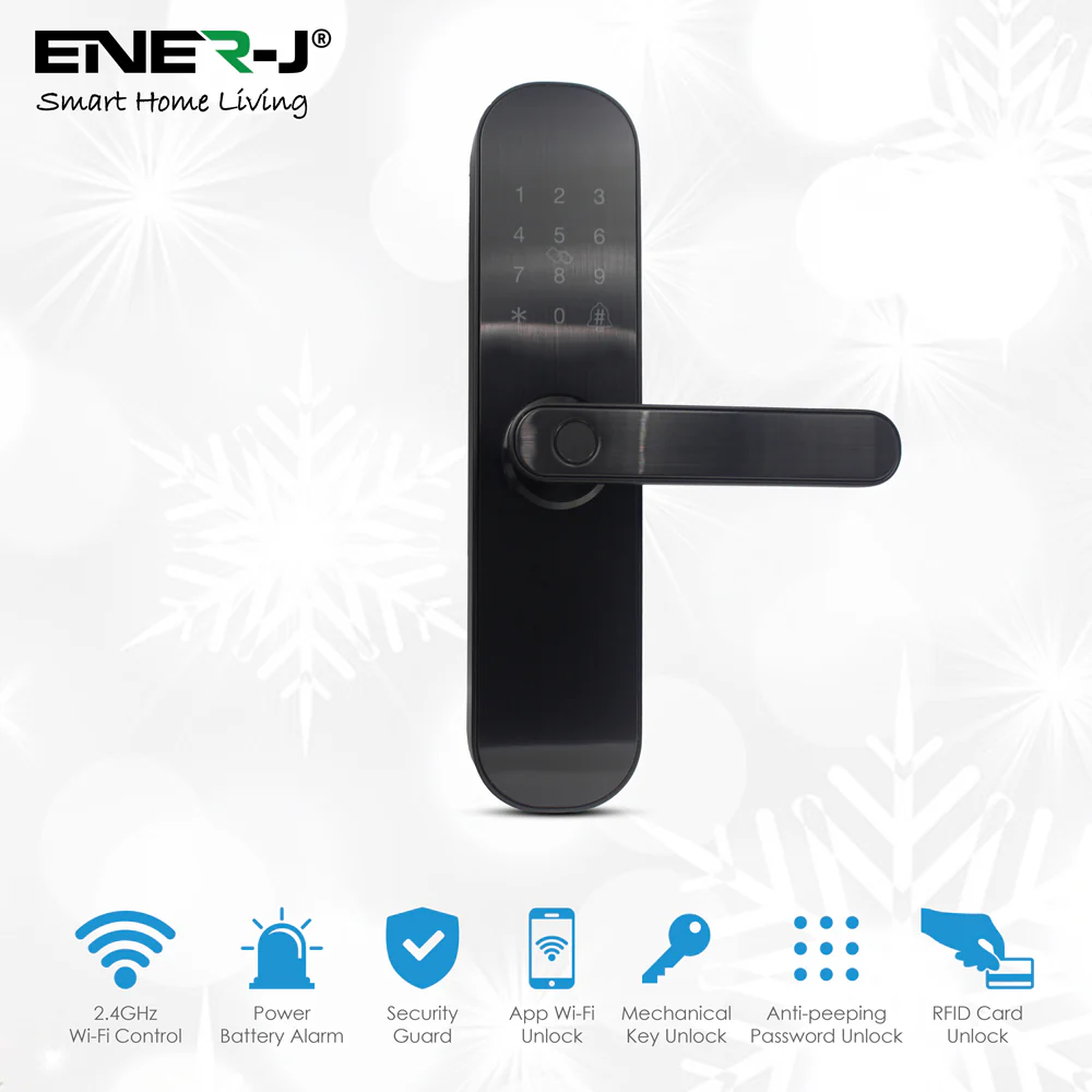WiFi Smart Door Lock Right Handle – Black