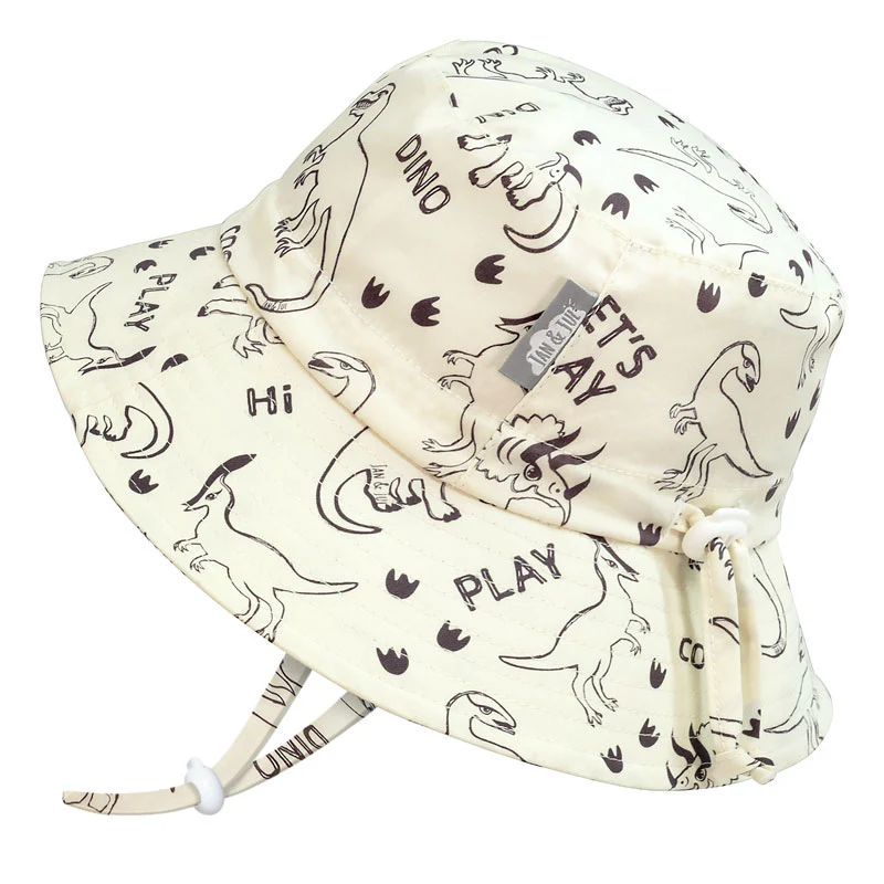 Kids’ Gro-With-Me® Cotton Bucket Hat | Dino Play