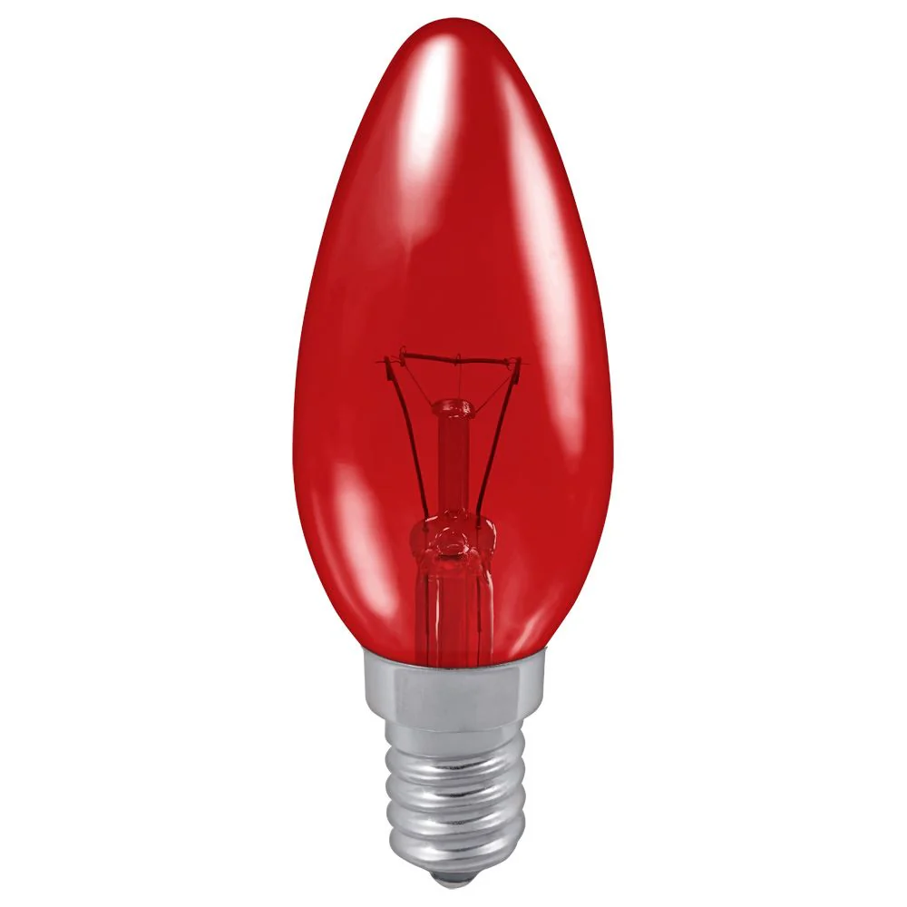 Fireglow Candle 40W Red SES-E14