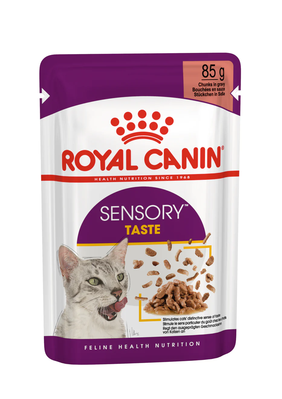 Royal Canin Sensory Taste In Gravy Adult Wet Cat Food, 85g x 12 Pack