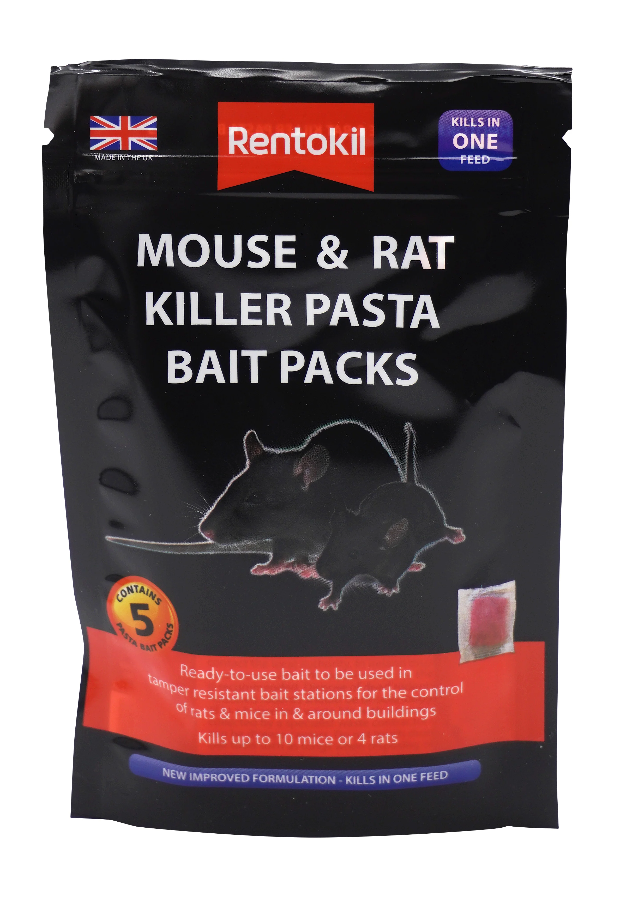 Mouse & Rat Killer Pasta Bait Packs – 5 Sachet