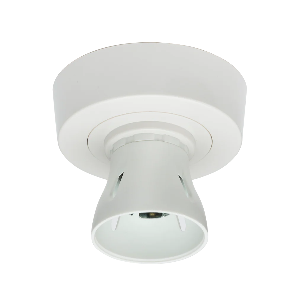 T2 HO BC Batten Holder with Ceiling Rose Base 3-plate