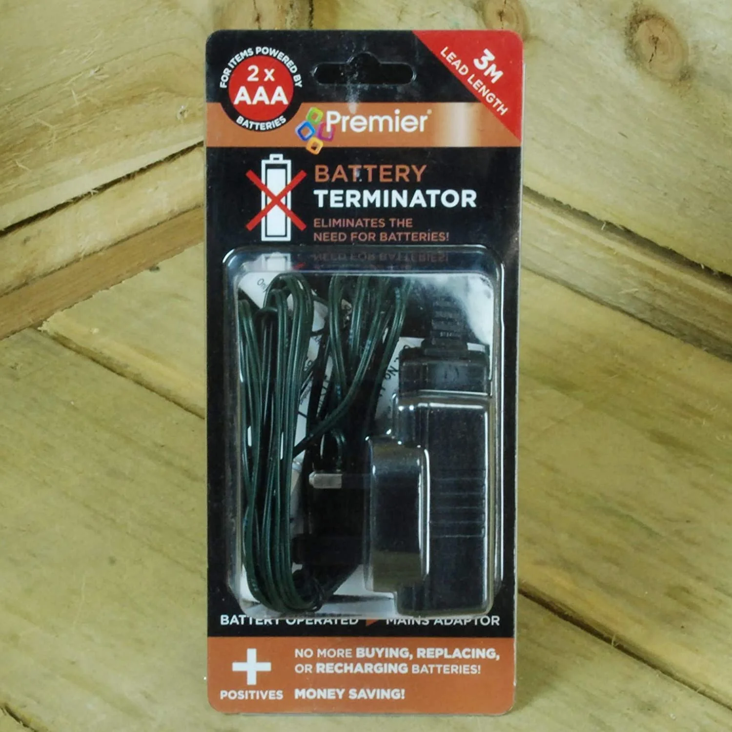 2 x AAA 3V Mains Adaptor Battery Replacement