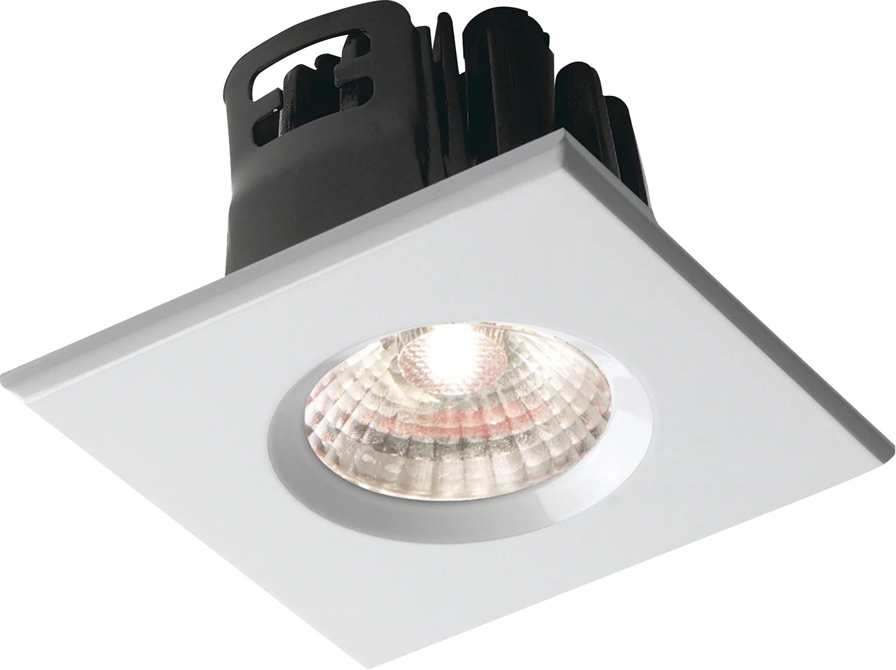 Traditional IP65 Square Fire Rated Bezels for FireKnight – White
