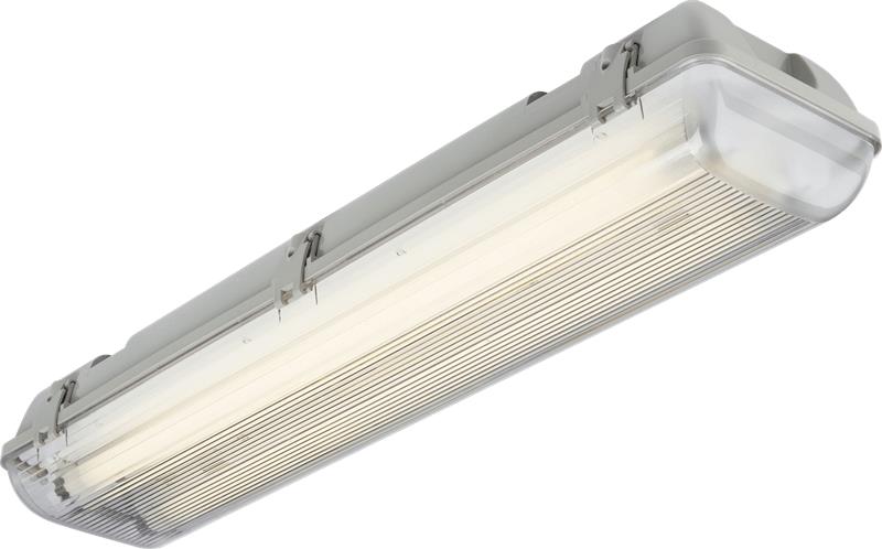 Twin T8 36W IP65 240V Emergency Backup Non-Corrosive Lamp Fitting