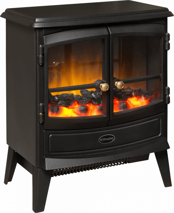 Springborne 2kW Electric Stove, Black