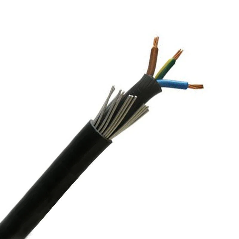 1.5mm 3 Core 23A Brown Blue Green Yellow Irish 6943X Steel Wire Armoured SWA Outdoor Mains Power Cable – 1m