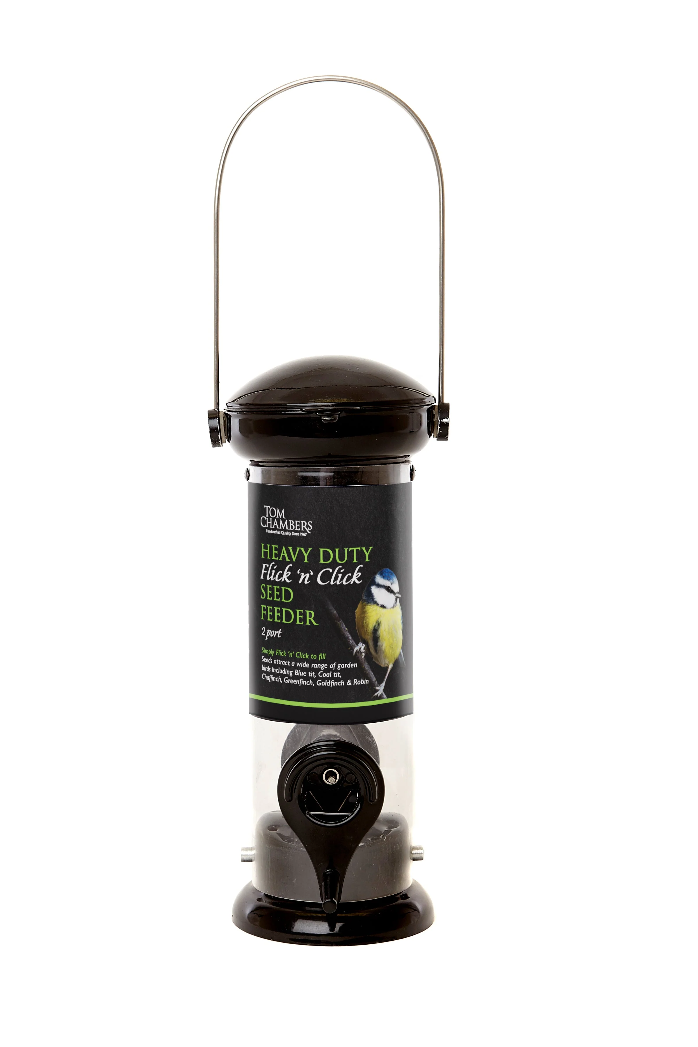 Heavy Duty Flick ‘n’ Click Seed Feeder – 2 port